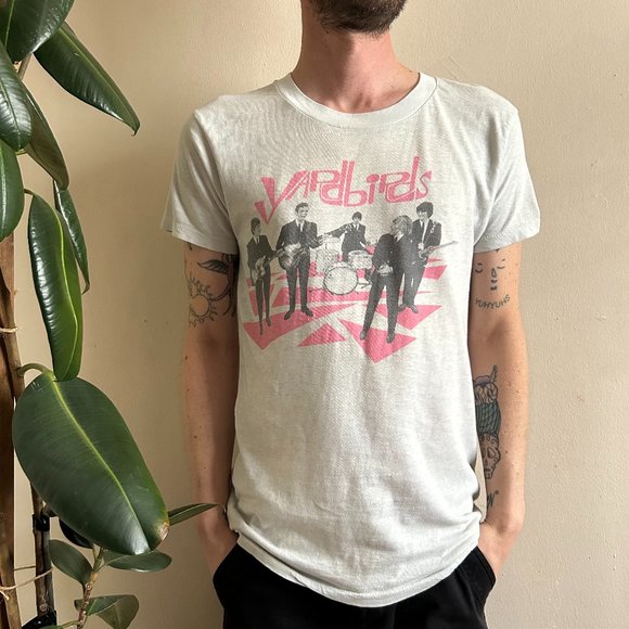 Rare Distressed Vintage Yardbirds Tee - Picture 1 of 13
